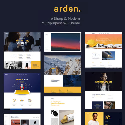 arden a sharp modern multipurpose wordpress theme - Homepage -