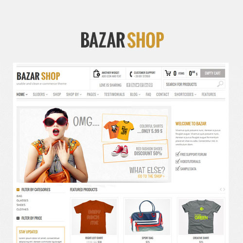 bazar shop e28093 multi purpose e commerce theme - WordPress and WooCommerce themes and plugins, available under GPL license starting from $5 -