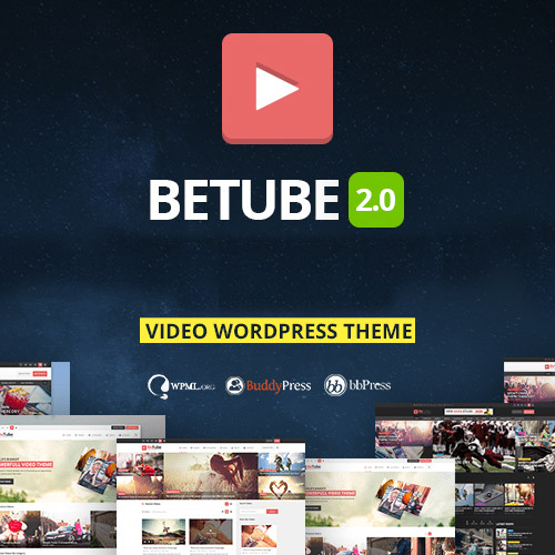 betube video wordpress theme - WordPress and WooCommerce themes and plugins, available under GPL license starting from $5 -