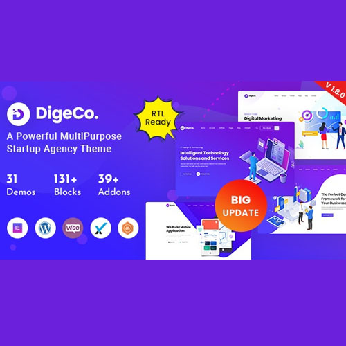 Digeco – Startup Agency WordPress Theme