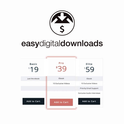 Easy Digital Downloads Pricing Tables WP Starter Pack