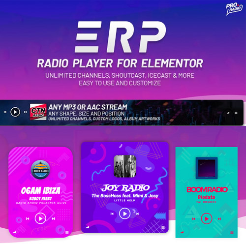erplayer radio player for elementor - WordPress and WooCommerce themes and plugins, available under GPL license starting from $5 -