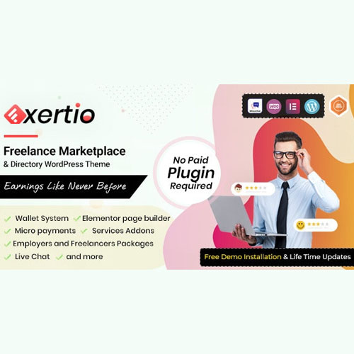exertio - WordPress and WooCommerce themes and plugins, available under GPL license starting from $5 -