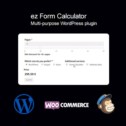 ez form calculator premium - WordPress and WooCommerce themes and plugins, available under GPL license starting from $5 -