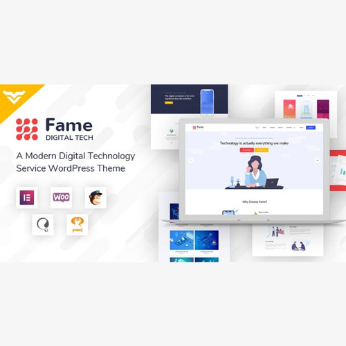 Fame – Digital Technology/Service WordPress Theme