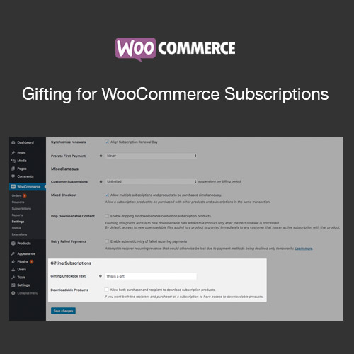 gifting for woocommerce subscriptions - Cart -
