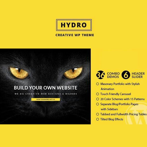 HYDRO – One Page Portfolio WordPress Theme
