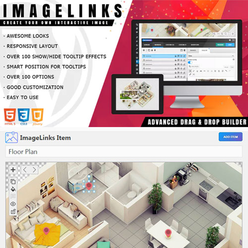 imagelinks interactive image builder for wordpress - WordPress and WooCommerce themes and plugins, available under GPL license starting from $5 -