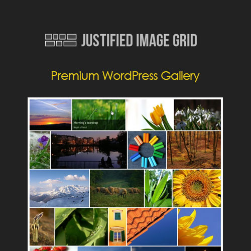 justified image grid - WordPress and WooCommerce themes and plugins, available under GPL license starting from $5 -