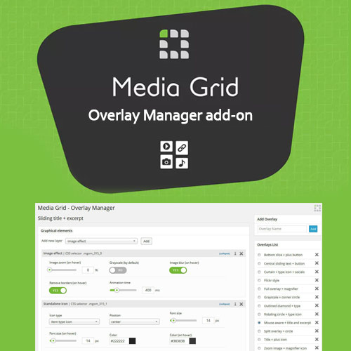 media grid e28093 overlay manager add on - Cart -
