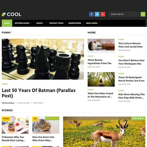 mythemeshop cool wordpress theme - WordPress and WooCommerce themes and plugins, available under GPL license starting from $5 -
