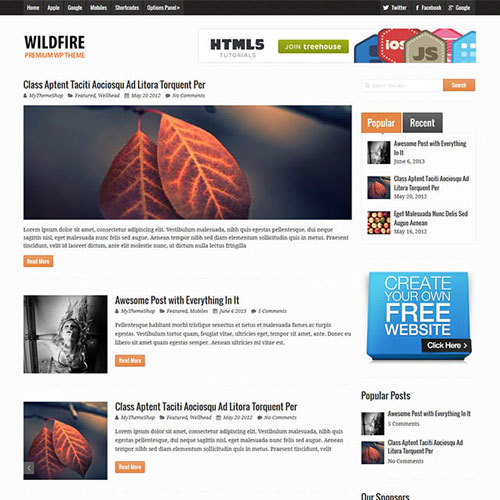 mythemeshop wildfire wordpress theme - WordPress and WooCommerce themes and plugins, available under GPL license starting from $5 -