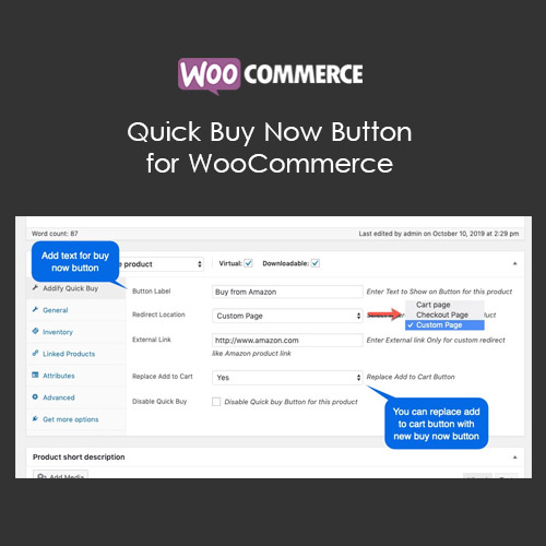 quick buy now button for woocommerce 1 - WordPress and WooCommerce themes and plugins, available under GPL license starting from $5 -