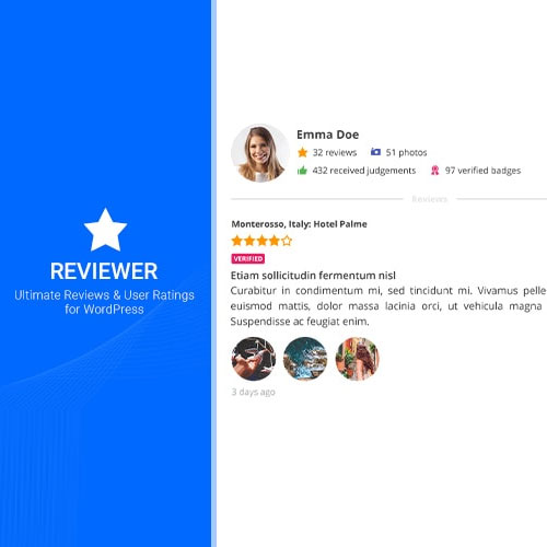 reviewer wordpress plugin - WordPress and WooCommerce themes and plugins, available under GPL license starting from $5 -