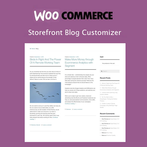 storefront blog customiser - WordPress and WooCommerce themes and plugins, available under GPL license starting from $5 -