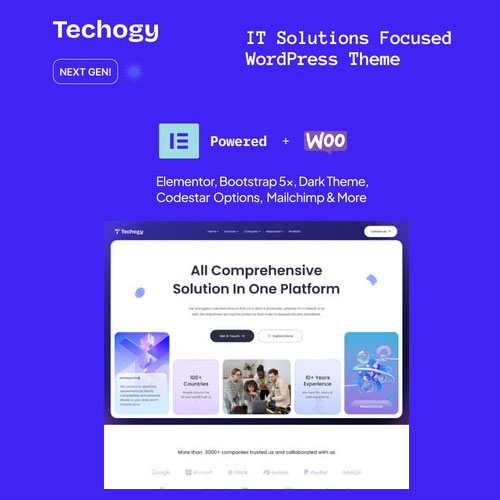 Techogy – IT Solutions & Services WordPress Theme