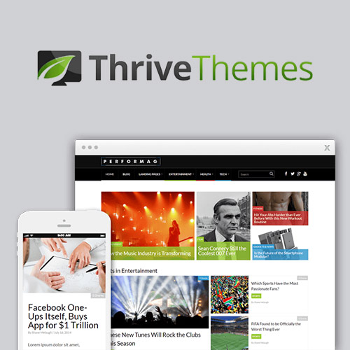 thrive themes performag wordpress theme - WordPress and WooCommerce themes and plugins, available under GPL license starting from $5 -