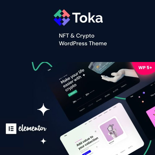 Toka – NFT & Crypto WordPress Theme