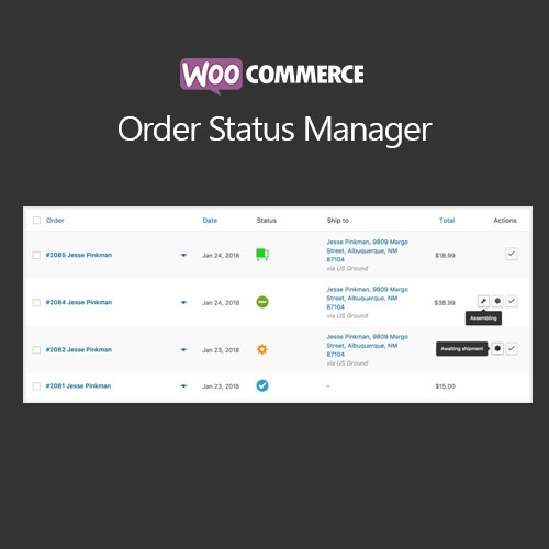 woocommerce order status manager - WordPress and WooCommerce themes and plugins, available under GPL license starting from $5 -