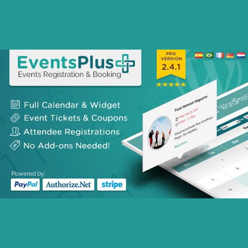 wp eventsplus e28093 events calendar registration booking - WordPress and WooCommerce themes and plugins, available under GPL license starting from $5 -