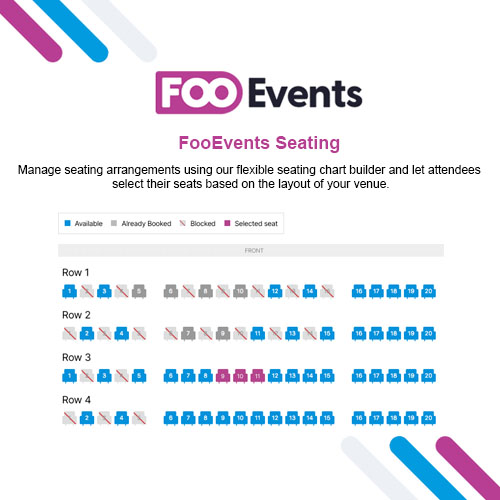 fooevents seating - WordPress and WooCommerce themes and plugins, available under GPL license starting from $5 -