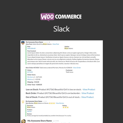 woocommerce slack - WordPress and WooCommerce themes and plugins, available under GPL license starting from $5 -