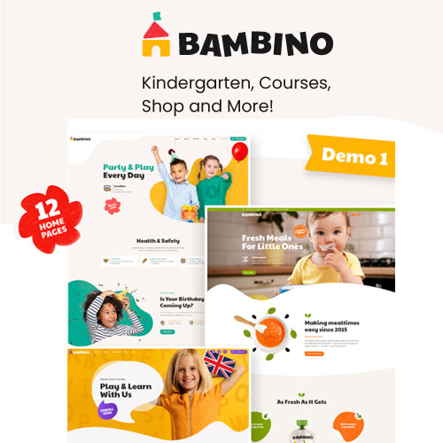 bambino - WordPress and WooCommerce themes and plugins, available under GPL license starting from $5 -