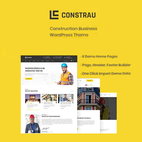 Constrau – Construction Business WordPress Theme