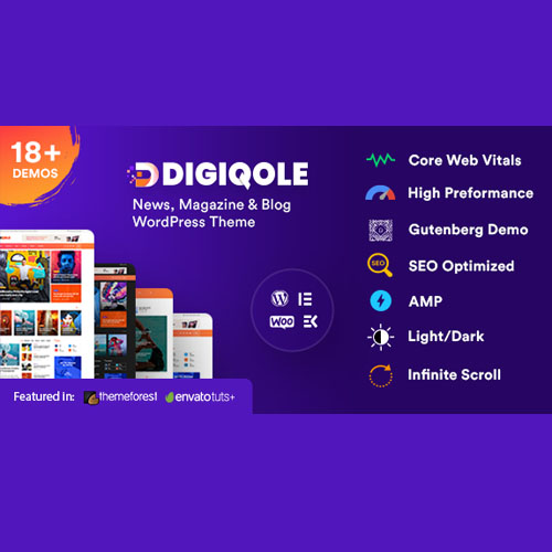 digiqole - WordPress and WooCommerce themes and plugins, available under GPL license starting from $5 -