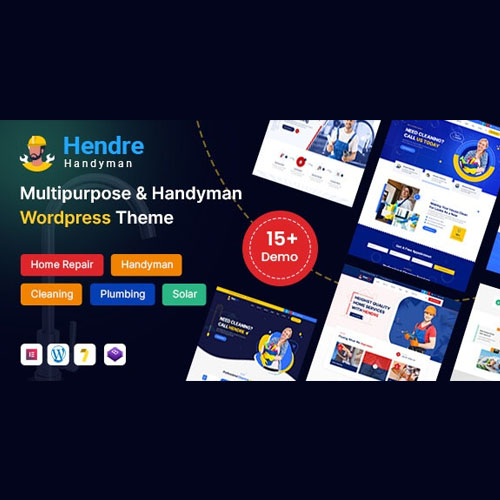 Hendre – Repaire, Plumbing & Handyman Services WordPress Theme
