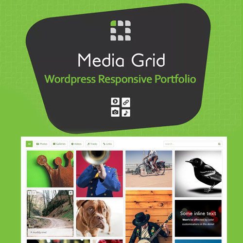 media grid e28093 wordpress responsive portfolio - Cart -