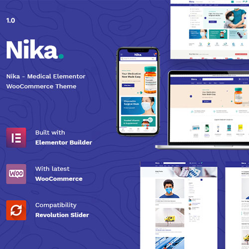 Nika – Medical Elementor WooCommerce Theme