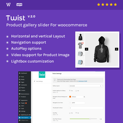product gallery slider for woocommerce twist - Cart -