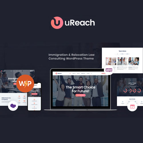 ureach - WordPress and WooCommerce themes and plugins, available under GPL license starting from $5 -