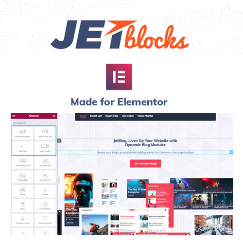 jetblocks for elementor - WordPress and WooCommerce themes and plugins, available under GPL license starting from $5 -